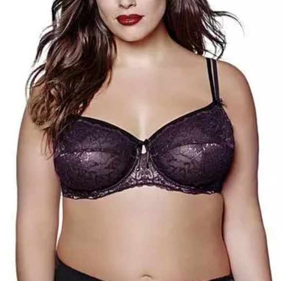 [40D] Ashley Graham Underwired Non Padded Full Cup Bra with Lace details - Picture 3 of 10